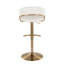 Tabourets de bar réglables avec repose-pieds arrondi Loehr-100480866-100480867
