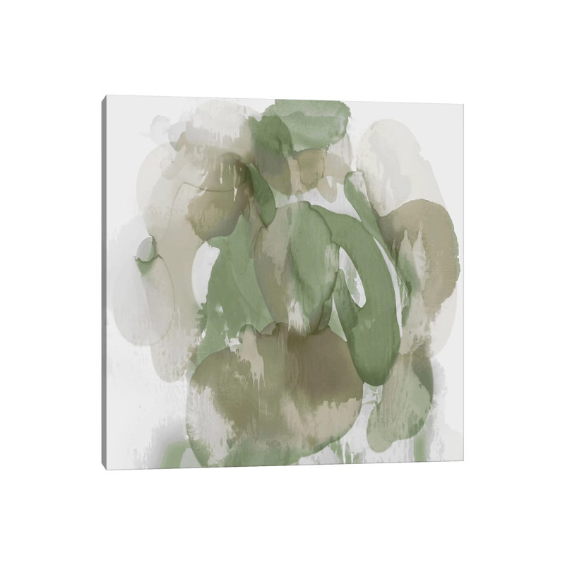 Green Flow I by Kristina Jett - Wrapped Canvas Painting, 45.72 cm H x 45.72 cm W x 3.175 cm D