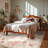 Vintage Rose Floral Washable Area Rug with Non-Slip Backing for Living Room, Bedroom & Dining Room-989910809-976889818