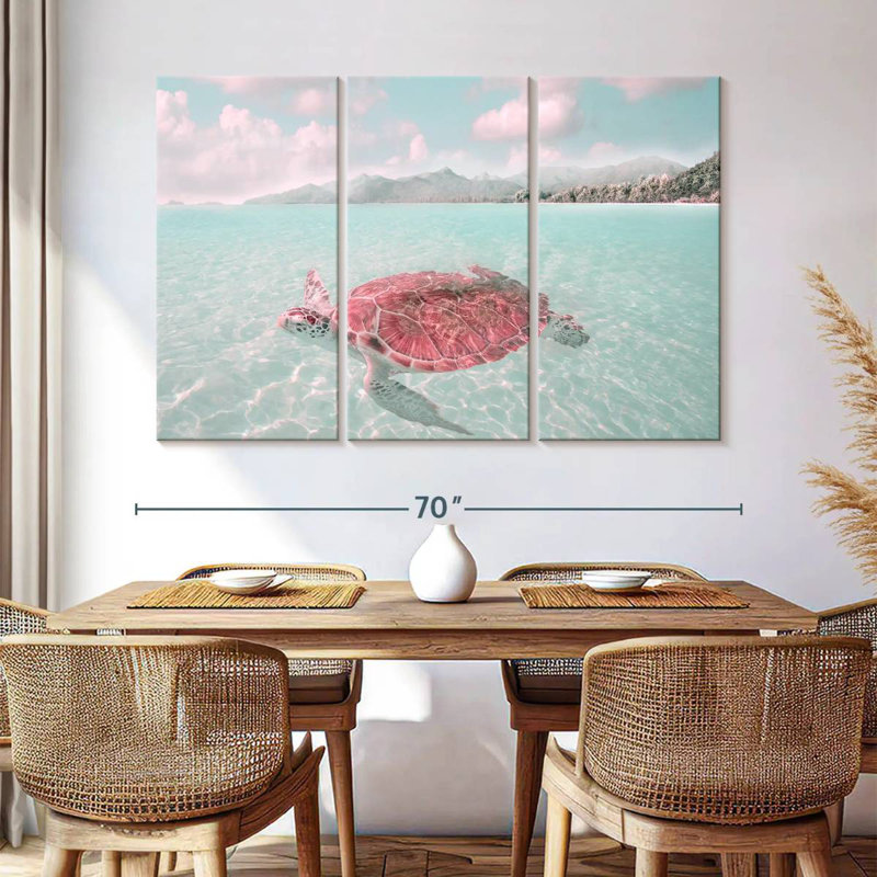 Brampt Sunbathing Turtle, 42" H x 65" W