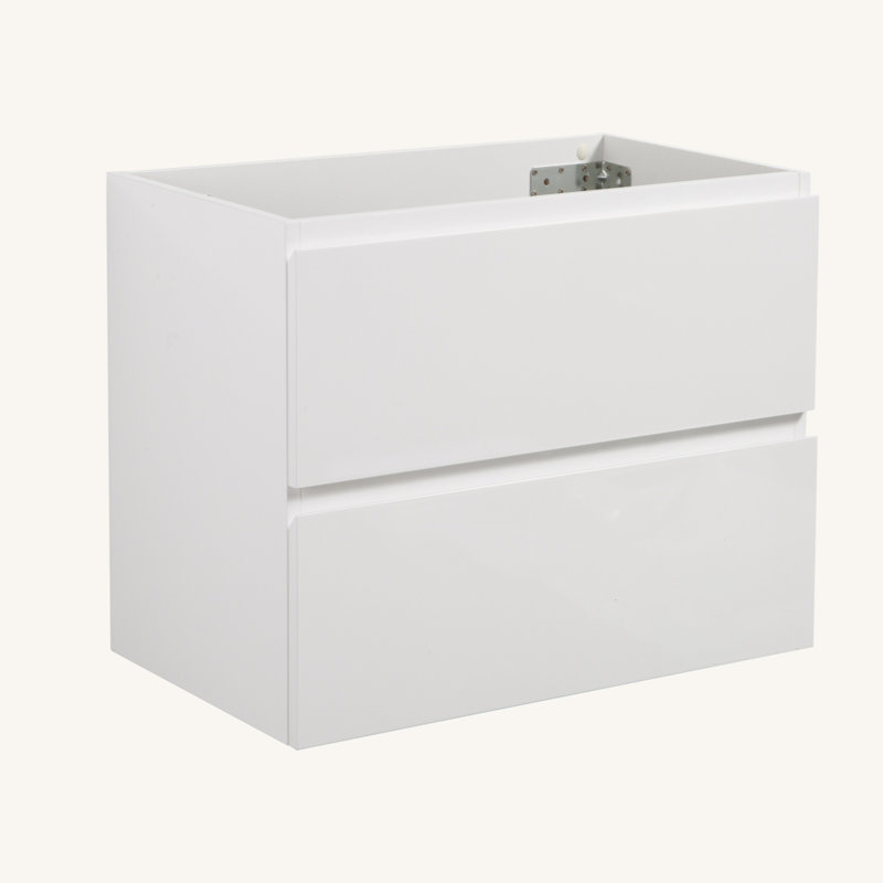 Wall Mount Cabinet WITHOUT Basin, With Two Drawers, Pre-Assembled