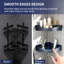 Étagères de douche d'angle de luxe, organisateur d'angle à 2 niveaux pour salle de bain, toilettes et cuisine, support d'étagère de douche en métal antirouille (noir)