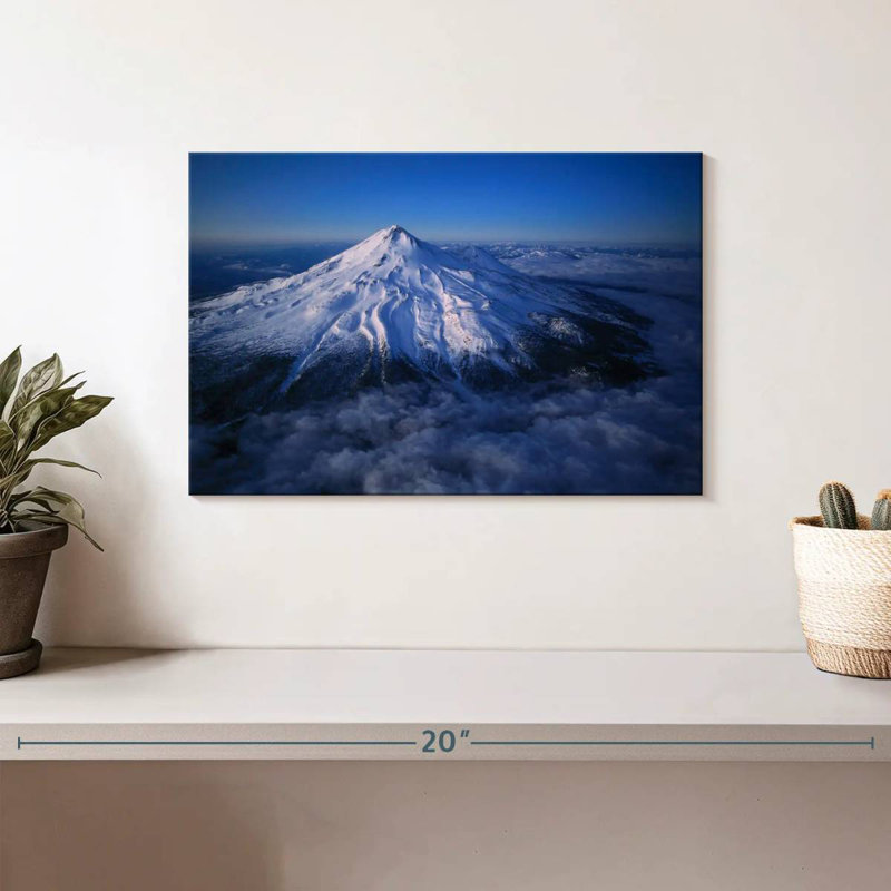 Mont Shasta enneigé Alvord, H 8 po x l 12 po
