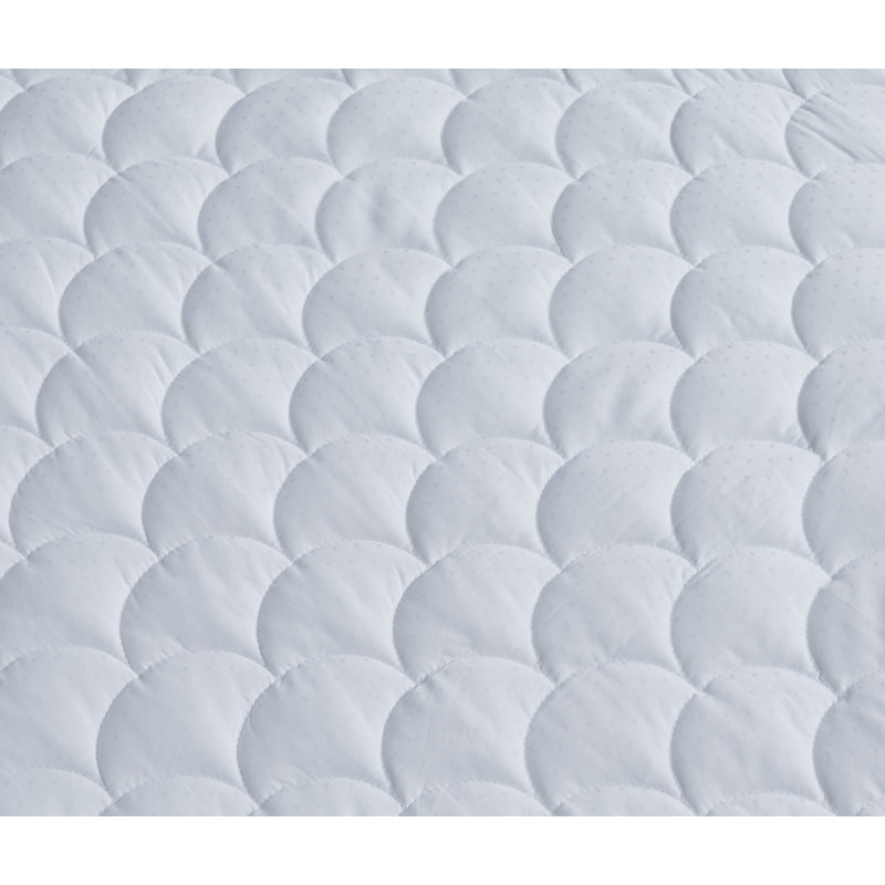 Queen Size White Cotton Waterproof Mattress Pad