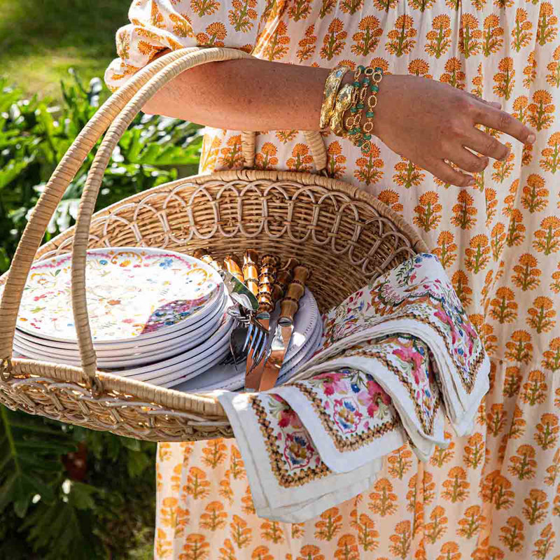 Provence Rattan Medium Gathering Basket