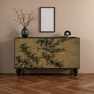Armoire à tiroir rétro avec encre en bambou