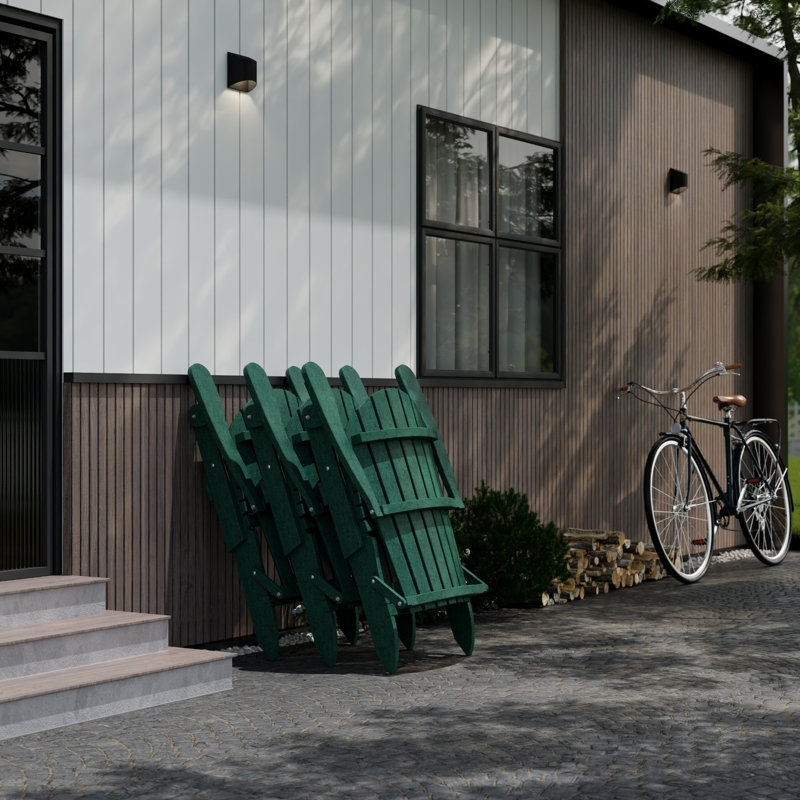Heritage Folding Adirondack Chair, Turf Green