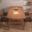 Nut-Brown Rectangular Solid Wood Dining Table-1906410155