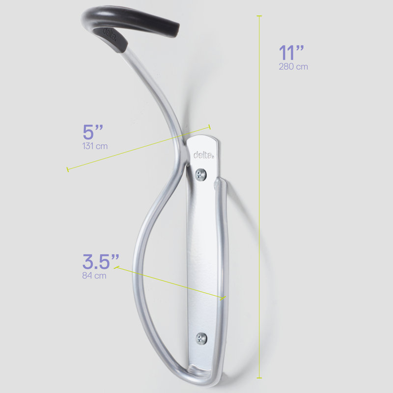Leonardo  delta Alloy Wall Mounted Bike Storage Hook