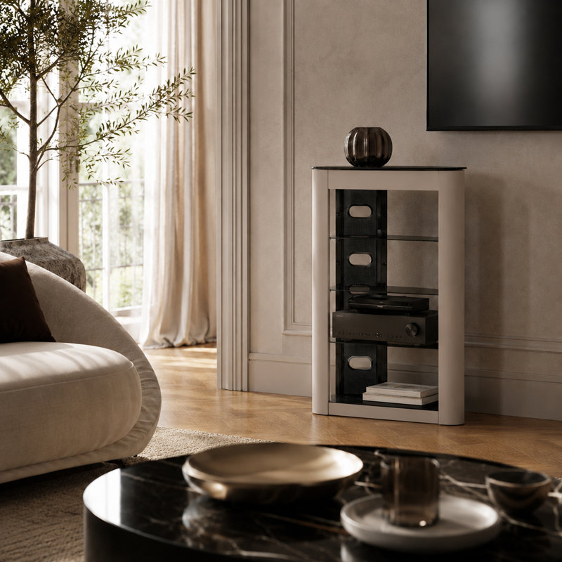 Kashena Entertainment Centre for TVs up to 24", Black Greige