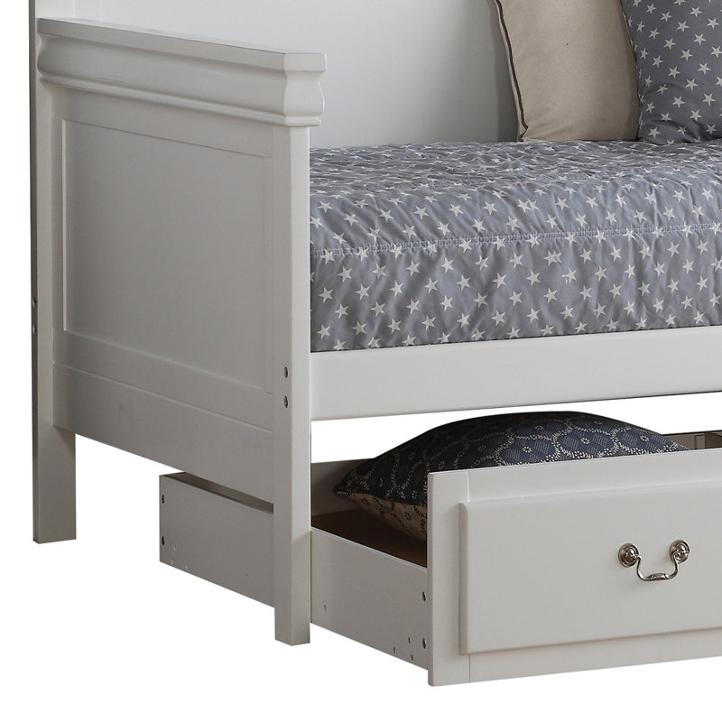 Titus Twin Platform Daybed With Trundle, White