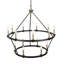 Notting Hill - Chandelier - Black/Brushed Brass - 15-Light