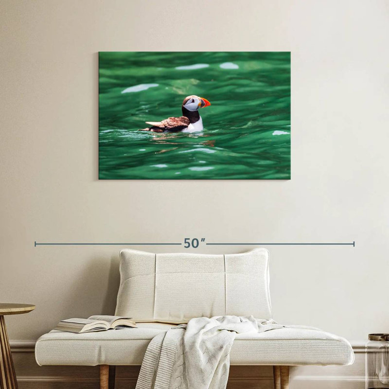 Crowle Floating Puffin, 24" H x 36" W