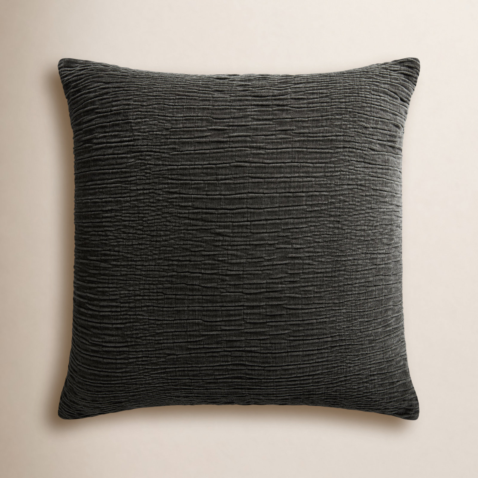 Edan Throw Pillow, Charcoal, Pillow Cover Only/No Insert, 22"H x 22"W