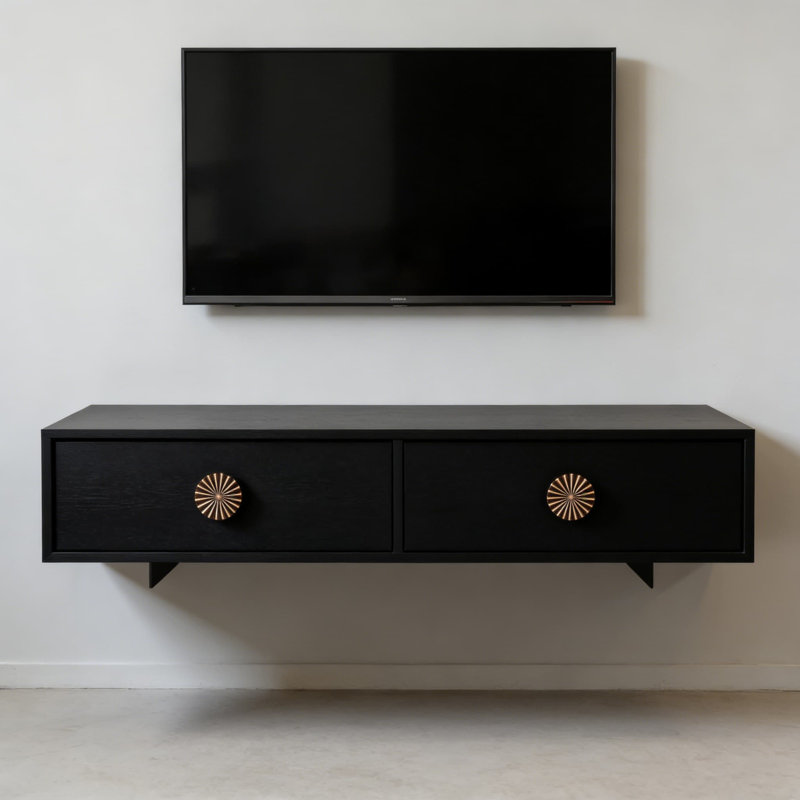 Boutons d'armoire rétro Sunburst, paquet de 5 poignées de tiroir en alliage de zinc pour la commode, la garde-robe et la quincaillerie de l'armoire, bouton rond avec installation facile