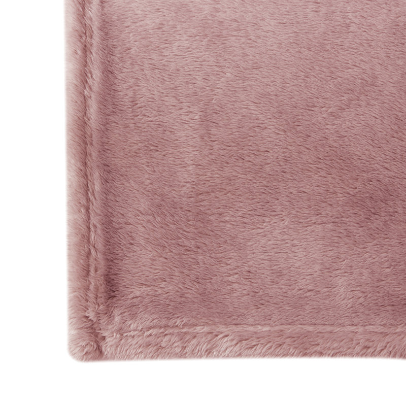 Blush Ultra-Plush Antimicrobial Polyester Throw Blanket