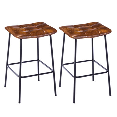 Camryn Upholstered Bar Stool with Iron Frame