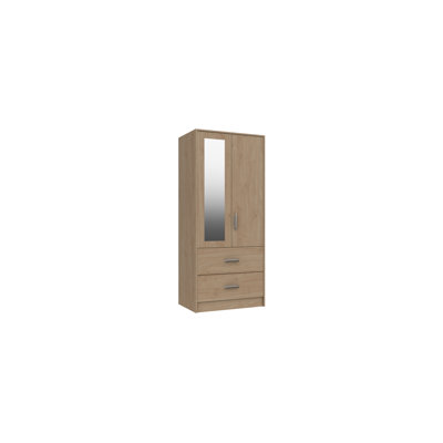 Zakariyah 2 Door Manufactured Wood Wardrobe