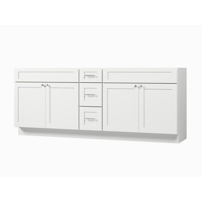 Disar 84" Double Bathroom Vanity Base Only