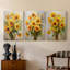 Floral Study Series CL - Ensemble de 3 toiles tendues avec châssis - Prêt à être accroché-107311567