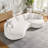 Curved Sofa With Ingenious Shape-445795874
