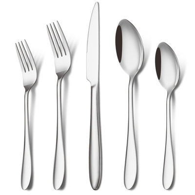 Prep & Savour Catja Stainless Steel Flatware Set - Service for 12