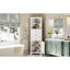 Armoire haute polyvalente avec plusieurs options de rangement pour la salle de bain, la cuisine et le salon