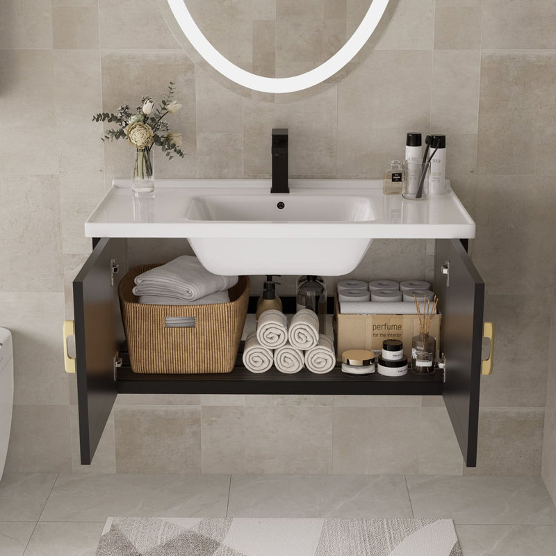 Meuble-lavabo simple avec plateau Alydar 35,8 po, 36"