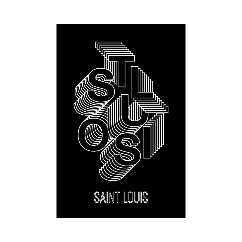 St. Louis Steps - Dark Background by Benton Park Prints - Wrapped Canvas Gallery-Wrapped Canvas Giclée