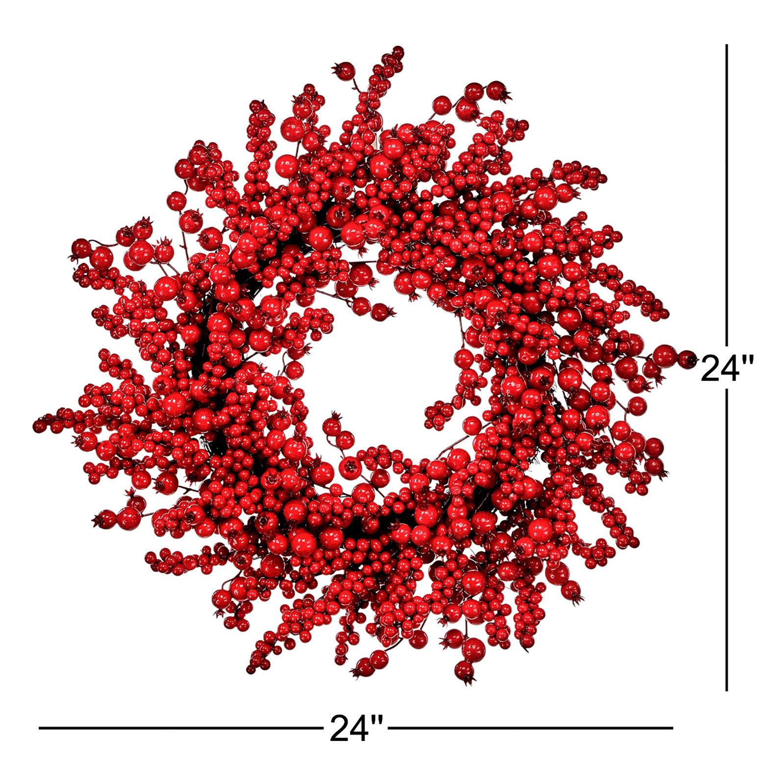 Solomon 24" Berry Wreath