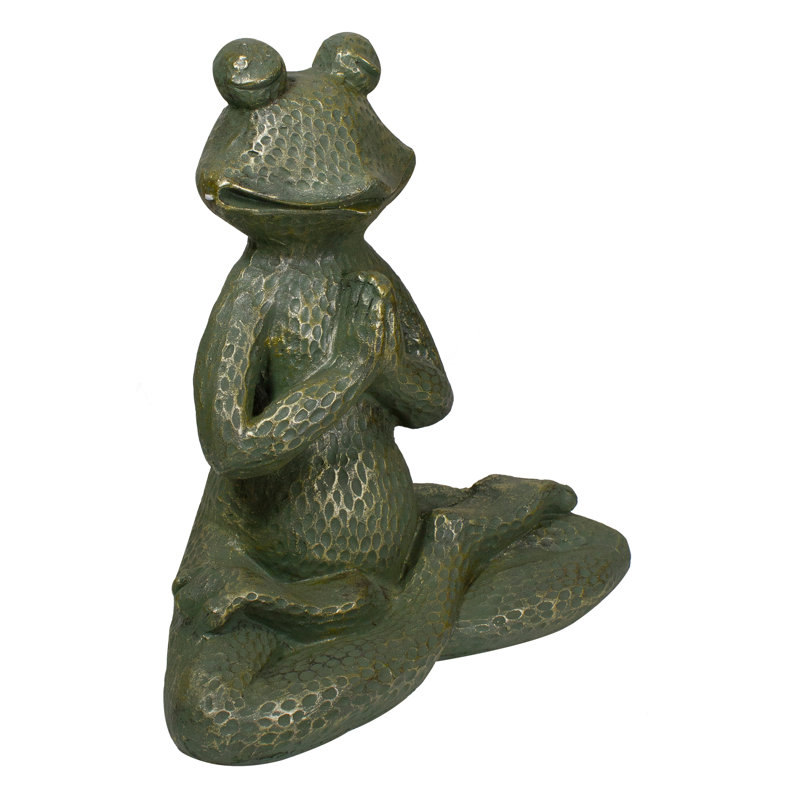 Statue de jardin 14 po grenouille verte
