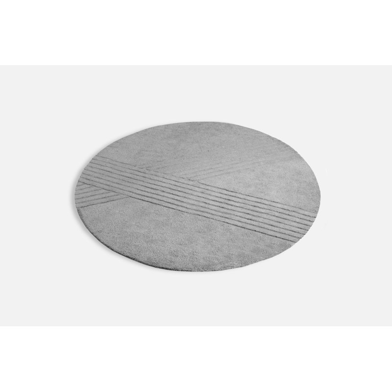 Gray Kyoto Rug, Round 8'2"