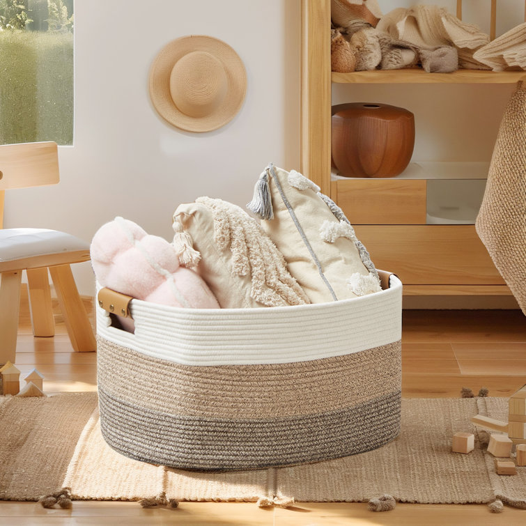 Anchie Fabric Laundry Basket with Handles