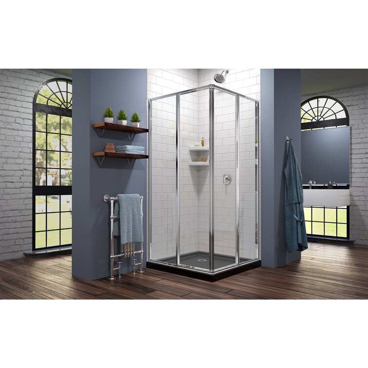 DreamLine Cabine de douche carrée avec cadre inclus l 42 po x P 42