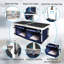 Table de camping pliante avec compartiment de rangement