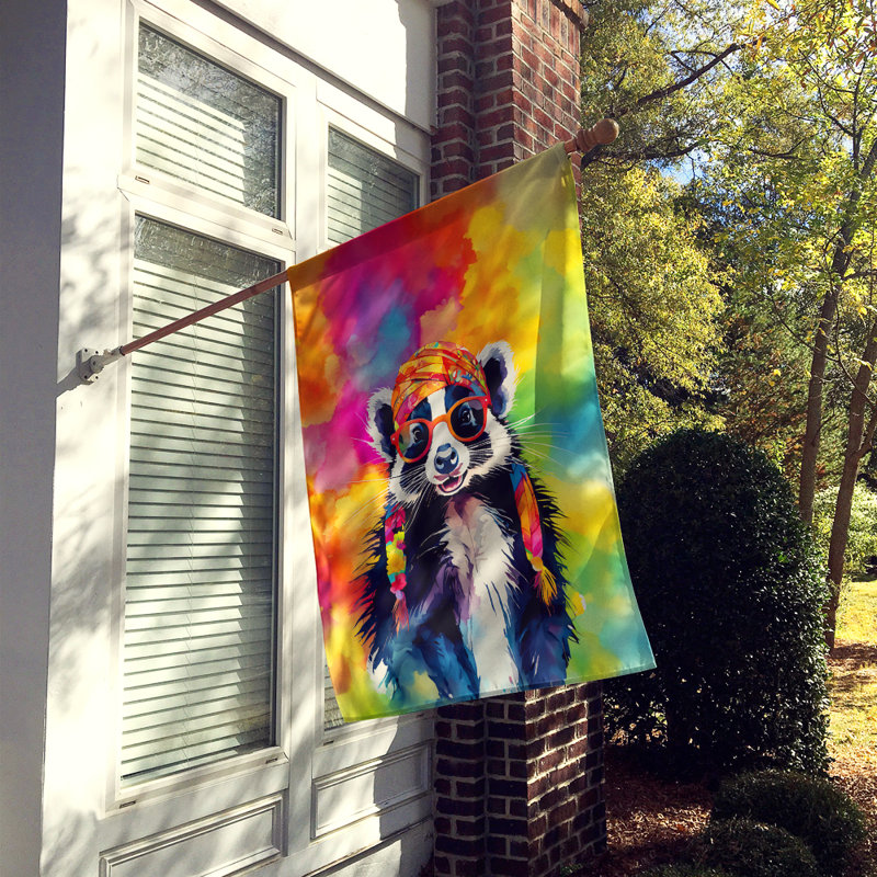 Drapeau maison hippie