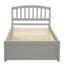 Base de lit simple avec lit gigogne en bois-577983900