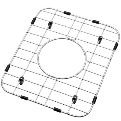 12.09-in x 10.12-in Center Drain Stainless Steel Sink Protector