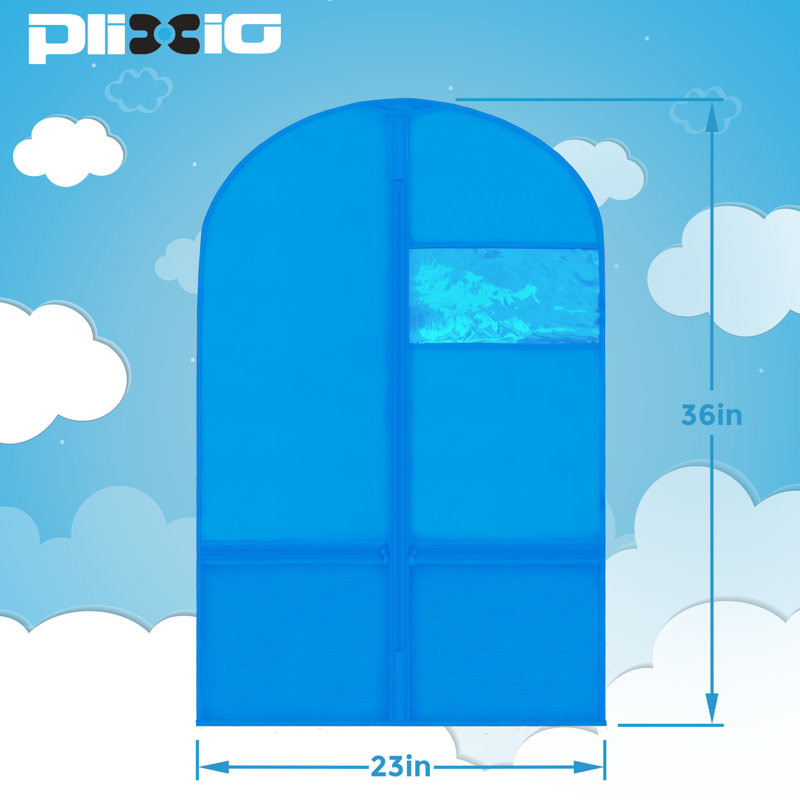 Organisateur de vêtements pour enfants 36 po Plixio, Bleu