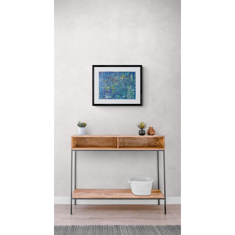 Verdant Gestures No. 4 Print by Drew Gaffney, Black Framed Paper, 17.25" H x 21.25" W