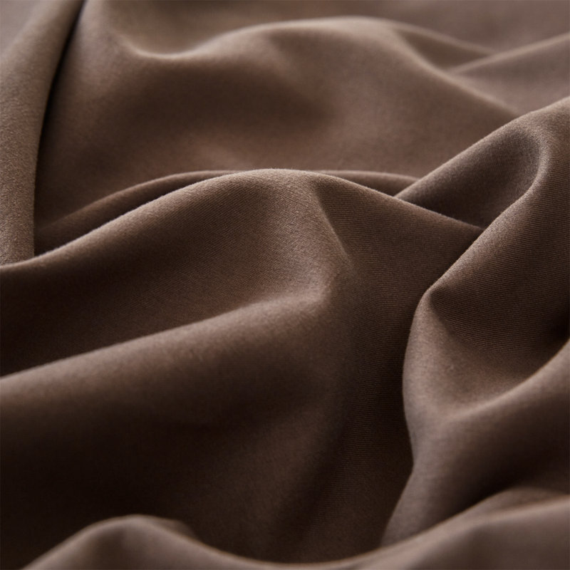 Solid Color Comforter Dark Color 3 PCs Bedding Set Deep Color Bed Comforter Set, Brown