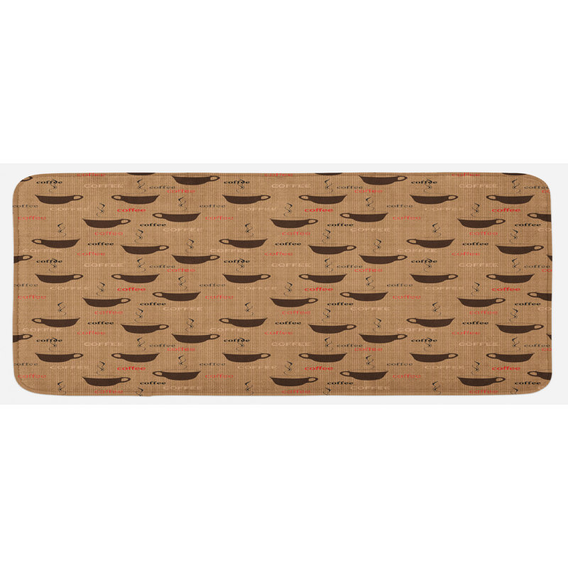 Tapis de cuisine café