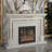 White Solid Wood Freestanding Fireplace-259628937-259628936