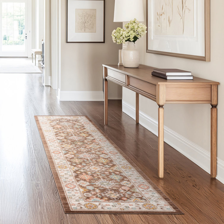 Camilla Traditional Oriental Navy Polyester Area Rug