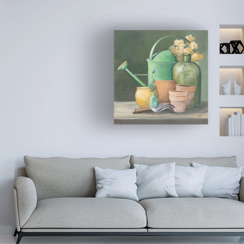 Art mural sur toile remise de jardin bol Julia Purinton, H 24 po x l 24 po