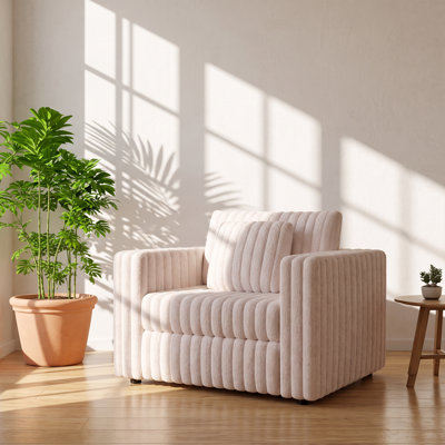 Fauteuil modulable contemporain Aurelia, 114 cm L x 88 cm P x 78 cm H