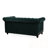 Velvet Loveseat with Rolled Arm and Tufted Button back-917583001