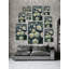 Green Roses 1 Piece Wrapped Canvas Painting-837241799