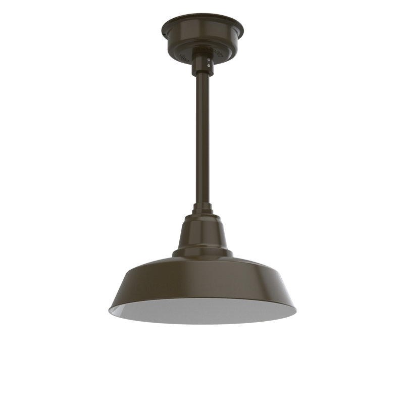 Vandervliet 1 - Light LED Single Pendant, 48" H x 14" W x 14" D, Mahogany Bronze