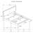 King Size Panel Bed In Fabric, Nailhead Trim For Elegance, Strong Wood Frame, Available Different Colors, Box Spring Required Upholstered Bed, A Refined Look, Needed, Color Options-2109827408-2109827409